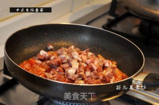 中式香肠意面的做法步骤：17
