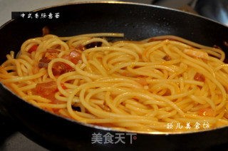 中式香肠意面的做法步骤：19