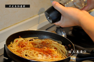 中式香肠意面的做法步骤：21