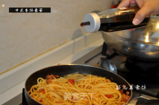 中式香肠意面的做法步骤：23