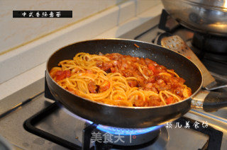 中式香肠意面的做法步骤：26