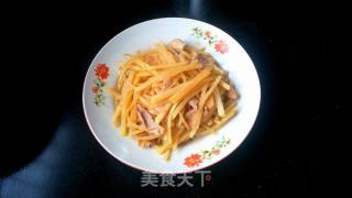 土豆丝炒肉的做法步骤：5