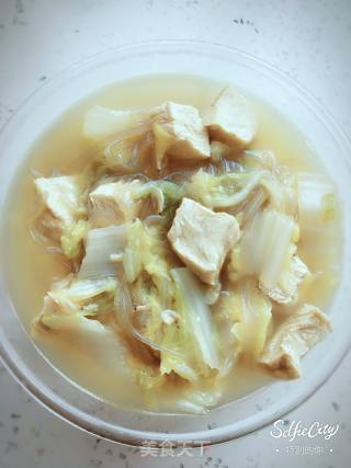 清炖白菜粉条冻豆腐的做法步骤：6
