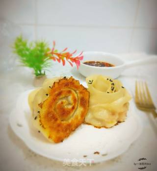 玫瑰花煎饺的做法步骤：13