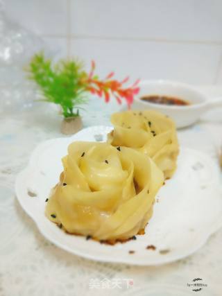 玫瑰花煎饺的做法步骤：14