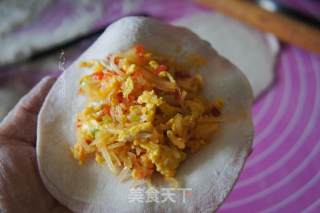 烫面双色太阳花水煎馅饼的做法步骤：8