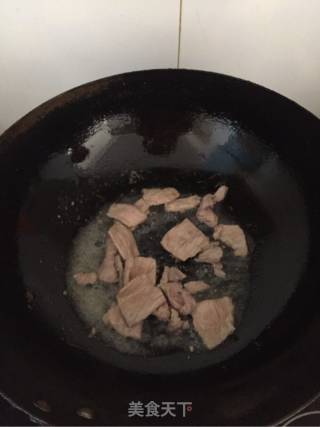 花菜炒肉片的做法步骤：7