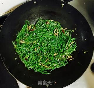 扁豆炒肉丝的做法步骤：10