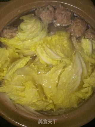 #秋季滋阴润肺#白菜肉圆汤的做法步骤：5