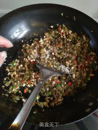 香菇雪菜豆干荞麦包的做法步骤：6