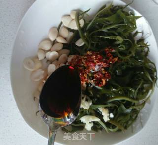 睫毛菜拌杏仁的做法步骤：4