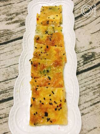韭菜煎饼的做法步骤：5