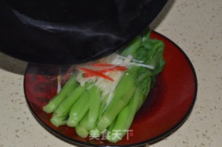 白灼芥蓝的做法步骤：12