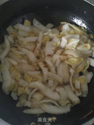 肉肠辣炒大白菜的做法步骤：8