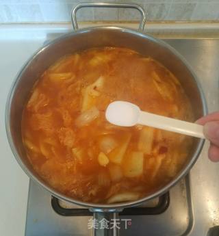 泡菜锅的做法步骤：7