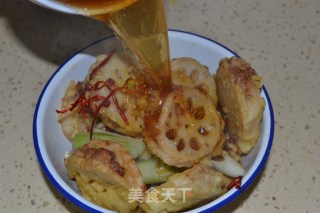 碗蒸藕夹的做法步骤：7