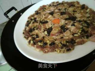 蒜蓉豆豉蒸五花肉的做法步骤：3