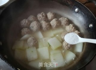 冬瓜肉圆汤的做法步骤：7