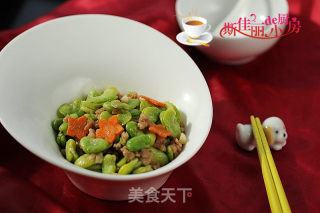 肉末炒蚕豆米的做法步骤：10