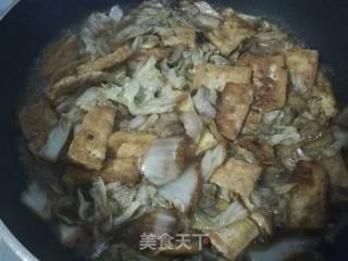 酱香白菜烧豆腐的做法步骤：19