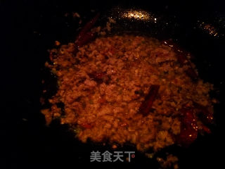 青椒芽菜肉末的做法步骤：4