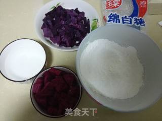 香香的紫薯糯米磁的做法步骤：1