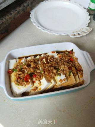 肉末蒸豆腐的做法步骤：9