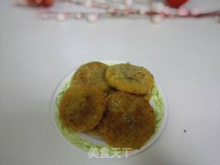 南瓜紫薯饼的做法步骤：4