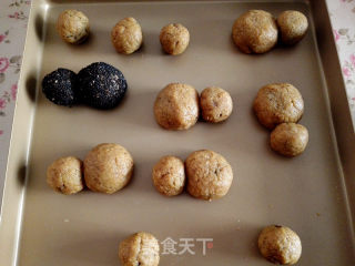 万圣节之黑芝麻球——蜘蛛&小精灵的做法步骤：10