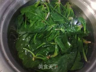 菠菜烧粉条的做法步骤：4
