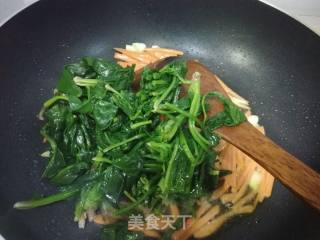 菠菜烧粉条的做法步骤：9