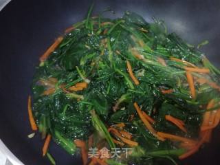 菠菜烧粉条的做法步骤：11