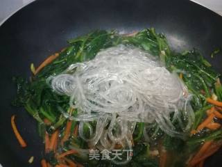 菠菜烧粉条的做法步骤：12