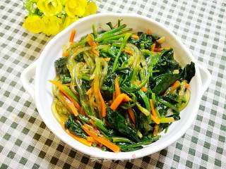 菠菜烧粉条的做法步骤：14