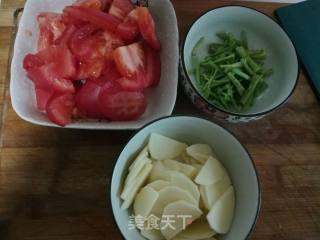 番茄土豆片的做法步骤：1
