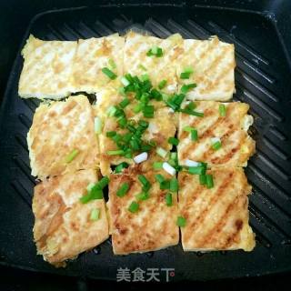 鸡蛋煎豆腐的做法步骤：3