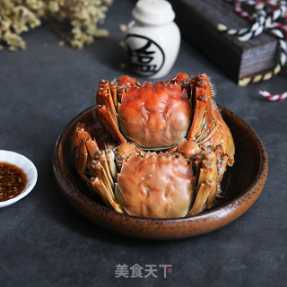 秋风起，蟹膏肥——清蒸大闸蟹的做法步骤：9