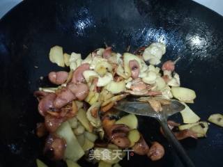 香肠土豆杏鲍菇的做法步骤：11