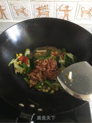 混蔬炒肉的做法步骤：6