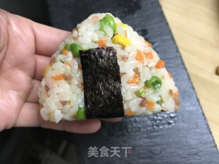 培根杂蔬饭团的做法步骤：12