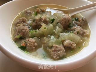 秋季滋阴润肺～～～冬瓜莲藕肉丸汤的做法步骤：18