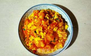 鸡蛋美食——小餐馆里的番茄炒蛋(特色海绵鸡蛋版)的做法步骤：12