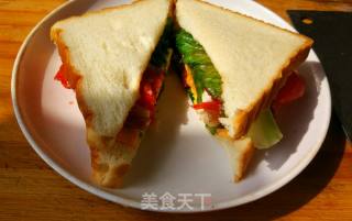 快餐原味三明治的做法步骤：12