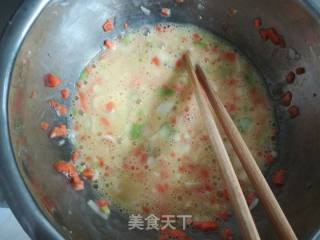 大葱胡萝卜炒蛋的做法步骤：3