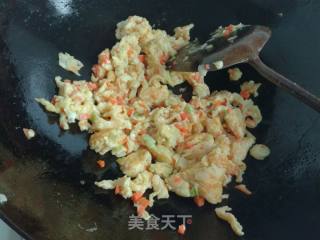 大葱胡萝卜炒蛋的做法步骤：9