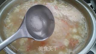 秋季滋阴润肺 #萝卜番茄疙瘩汤的做法步骤：9