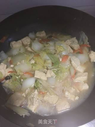 改进版白菜炖豆腐的做法步骤：6