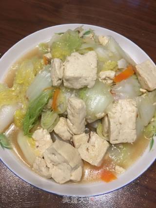 改进版白菜炖豆腐的做法步骤：7