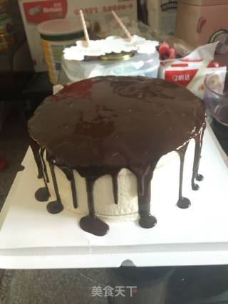 小猪佩奇淋面生日蛋糕的做法步骤：5
