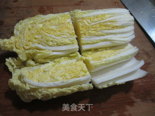 香菇面结煮娃娃菜的做法步骤：3